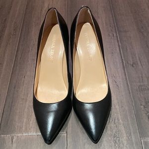 Ivanka Trump Black Leather Pumps Size 5.5